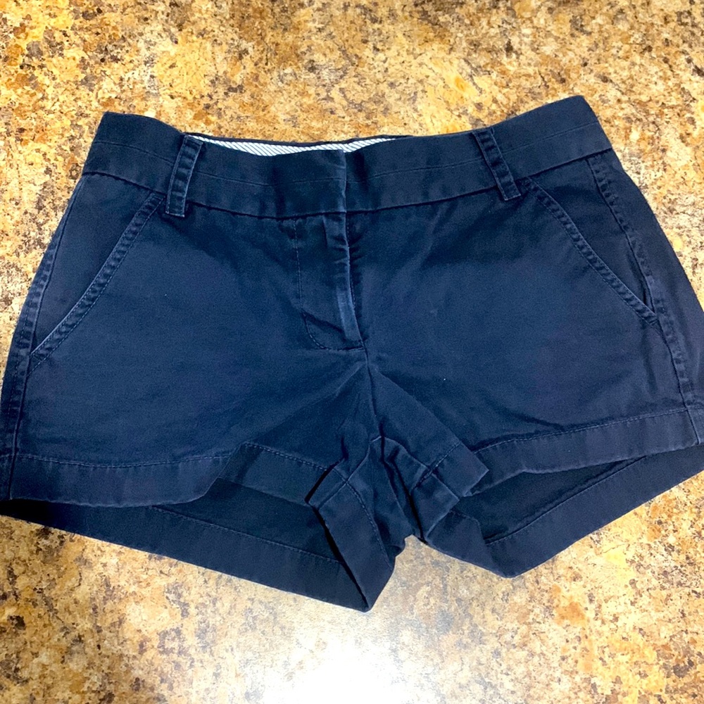 **J Crew Chino Navy Blue SHORT shorts**